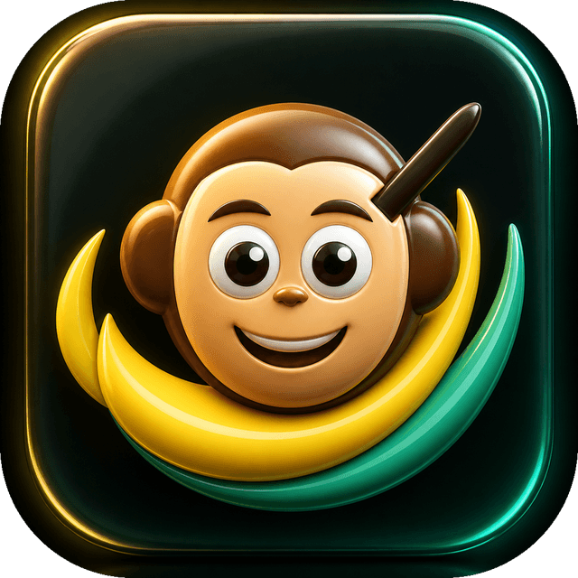 TechChimps banana monkey logo